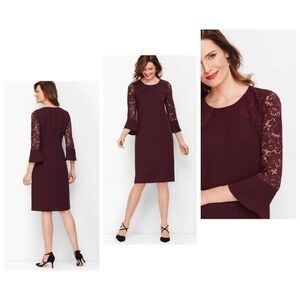 Talbot's Lace Sleeve Shift dress
